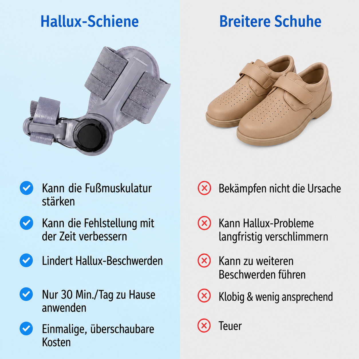 Hallux-Valgus Schiene